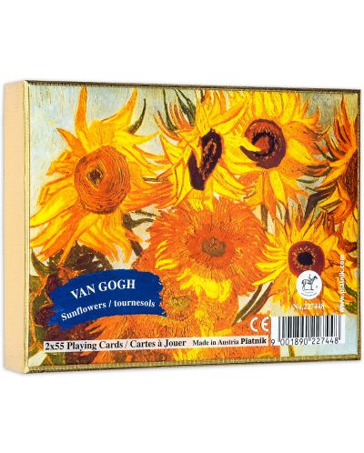Карти за игра Piatnik - Van Gogh - Sunflowers (2 тестета) - 1