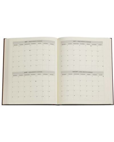 Календар-бележник Paperblanks Anemone - 18 х 23 cm, 88 листа, 2024 - 4
