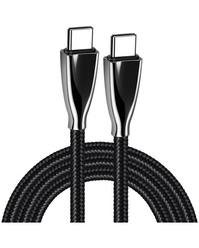 Кабел Xmart - Excellence, USB-C/USB-C, 1.5 m, черен - 1