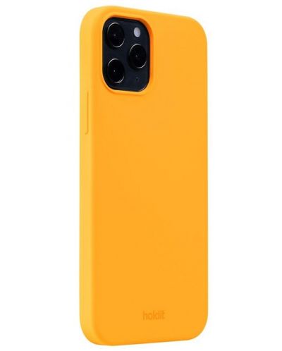 Калъф Holdit - Silicone, iPhone 12/12 Pro, оранжев - 2