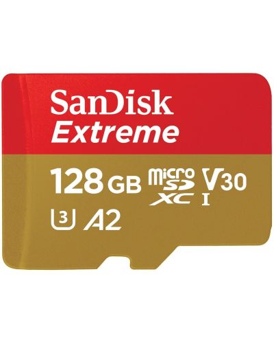 Карта памет SanDisk - Extreme, 128GB, за мобилни игри + RescuePRO Deluxe - 1