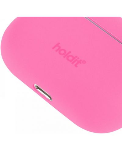 Калъф за слушалки Holdit - Silicone, AirPods Pro 1/2, розов - 3
