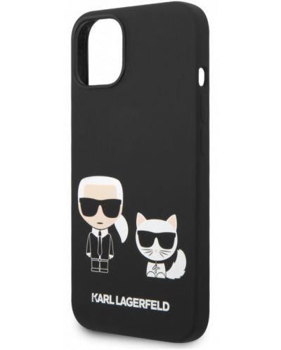 Калъф Karl Lagerfeld - K and C Liquid, iPhone 14 Plus, черен - 1