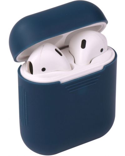 Калъф за слушалки Next One - Silicone, AirPods, син - 1