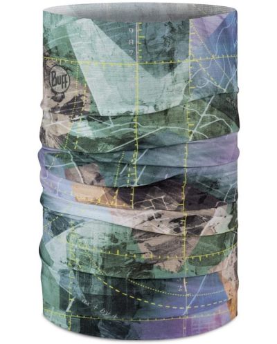 Кърпа за глава BUFF - Coolnet UV Campast Green, многоцветна - 1