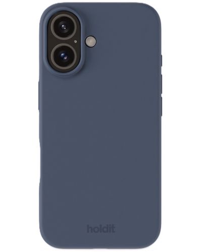 Калъф Holdit - Silicone, iPhone 16, Pacific Blue - 1