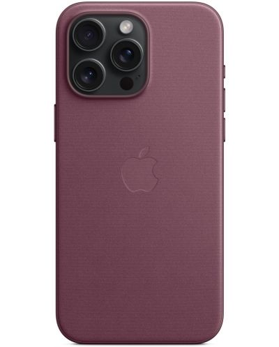 Калъф Apple - FineWoven MagSafe, iPhone 15 Pro Max, Mulberry - 4