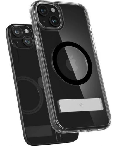 Калъф Spigen - Ultra Hybrid S MagSafe, iPhone 15 Plus, черен - 4