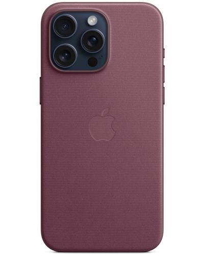 Калъф Apple - FineWoven MagSafe, iPhone 15 Pro Max, Mulberry - 2