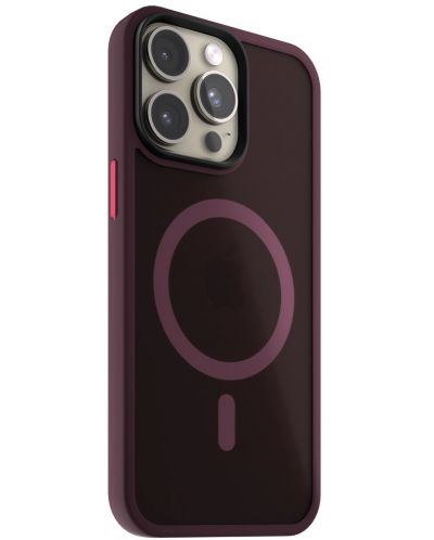 Калъф Next One - Claret Mist Shield MagSafe, iPhone 15 Pro Мах, червен - 2