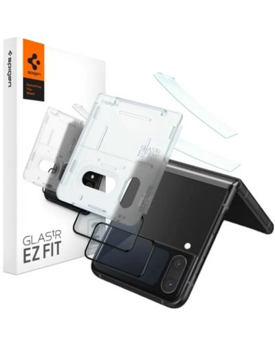 Калъфи Spigen - Glas.tR EZ-FIT, Galaxy Z Flip4, 2 броя, черни - 1
