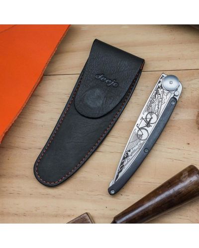 Калъф за ножове Deejo - Belt Leather Sheath Mocca - 3