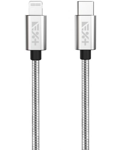 Кабел Next One - USB-C/Lightning, 1.2 m, сребрист - 4