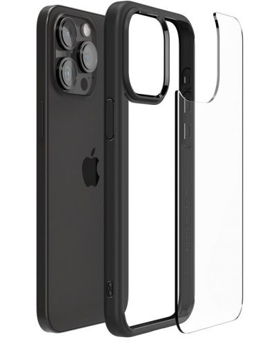 Калъф Spigen - Crystal Hybrid Matte, iPhone 15 Pro Max, черен - 2