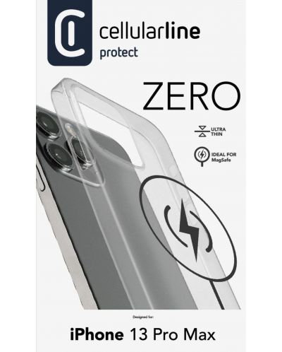Калъф Cellularline - Zero, iPhone 13 Pro Max, прозрачен - 4