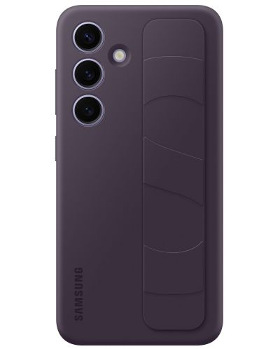 Калъф Samsung - Standing Grip Cover, Galaxy S24, тъмнолилав - 1