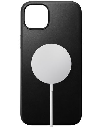 Калъф Nomad - Modern Leather, iPhone 15 Plus, черен - 2
