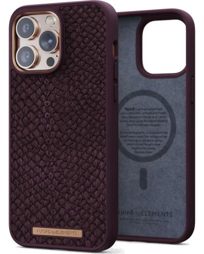 Калъф Njord - Salmon Leather MagSafe, iPhone 14 Pro Max, кафяв - 2