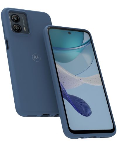 Калъф Motorola - Premium Soft, Moto G53 5G, син - 3