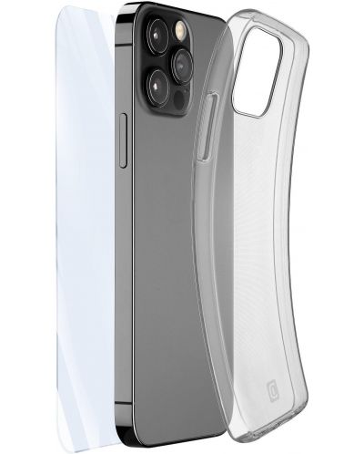 Калъф и протектор Cellularline - iPhone 15 Pro Max, прозрачни - 3