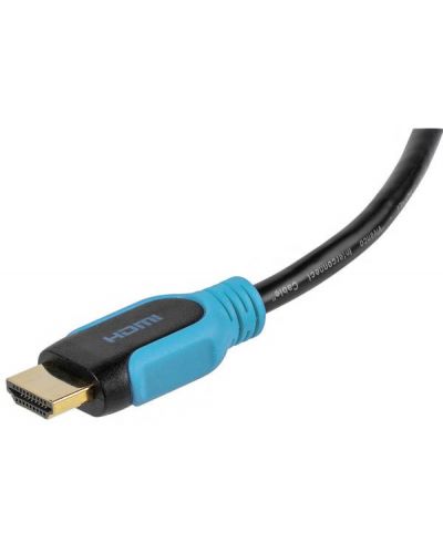 Кабел Vivanco - 42956, HDMI/HDMI с Ethernet, 2.5m, син/черен - 2