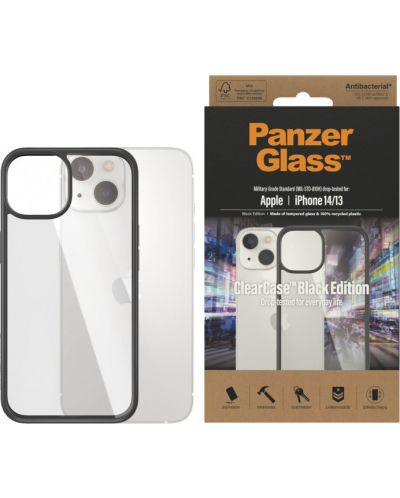 Калъф PanzerGlass - ClearCase, iPhone 14, черен - 1