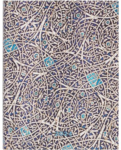  Календар-бележник Paperblanks Granada Turquoise - Ultra Horizontal, 18 x 23 cm, 80 листа, 2024 - 1