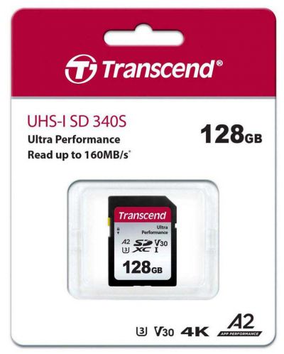 Карта памет Transcend - Ultra Performance, 128GB, SDXC, UHS-I - 2