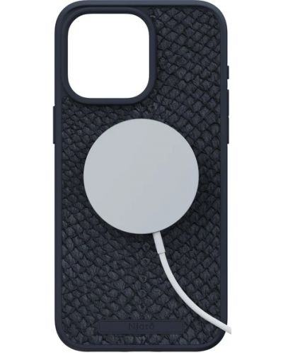 Калъф Njord - Salmon Leather MagSafe, iPhone 15 Pro Max, черен - 4