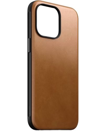 Калъф Nomad - Modern Leather, iPhone 15 Pro Max, English Tan - 4