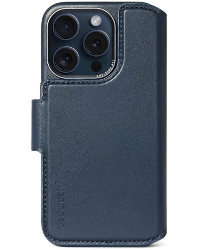 Калъф Decoded - Detachable Wallet, iPhone 15 Pro, син - 1