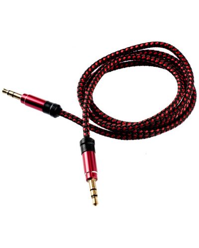 Кабел Tellur - Audio, жак 3.5 mm/жак 3.5 mm, 1 m, червен - 2