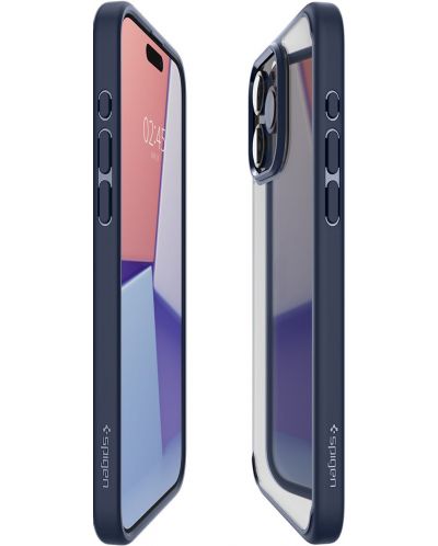 Калъф Spigen - Ultra Hybrid, iPhone 15 Pro Max, Navy Blue - 6