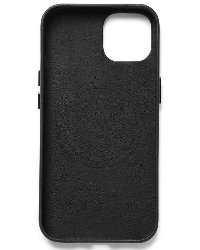 Калъф Mujjo - Full Leather MagSafe, iPhone 14, черен - 3