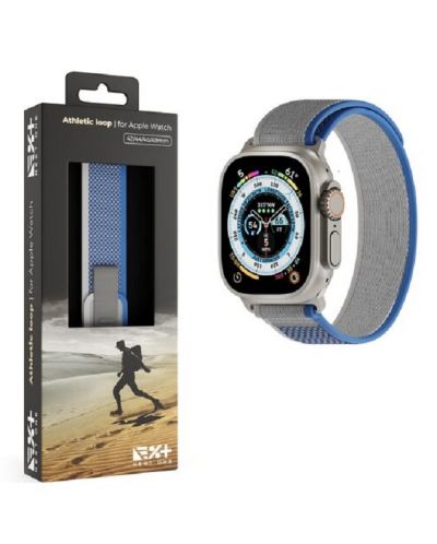 Каишка Next One - Athletic Loop, Apple Watch, 45/49 mm, сребриста - 3