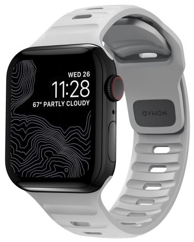 Каишка Nomad - Sport, Apple Watch 1-8/SE, S/M, сива - 1