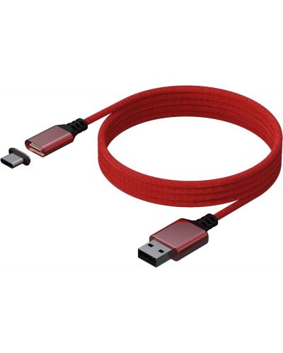 Кабел Konix - Mythics Premium Magnetic Cable 3 m, червен (Xbox Series X/S) - 3