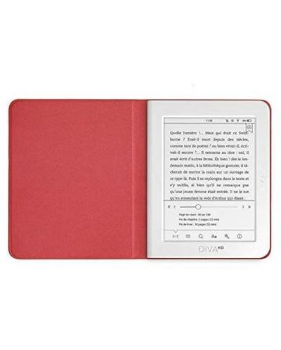 Калъф BOOKEEN - Classic, PocketBook Diva/HD, розов - 2