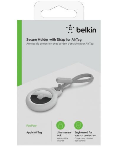 Каишка Belkin - Apple AirTag, бяла - 2