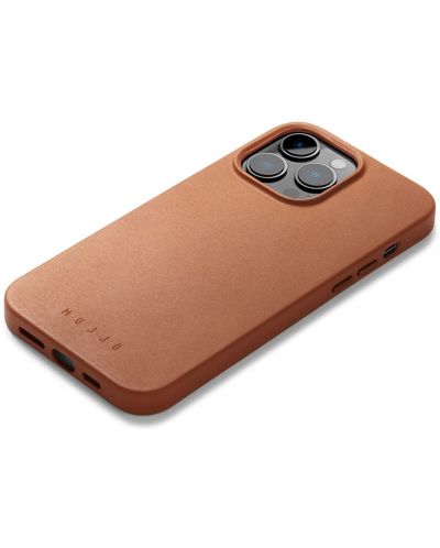 Калъф Mujjo - Full Leather MagSafe, iPhone 14 Pro Max, кафяв - 5