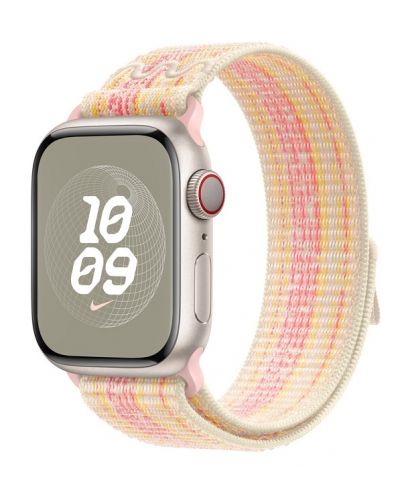 Каишка Apple - Nike Sport Loop, Apple Watch, 41 mm, Starlight/Pink - 2