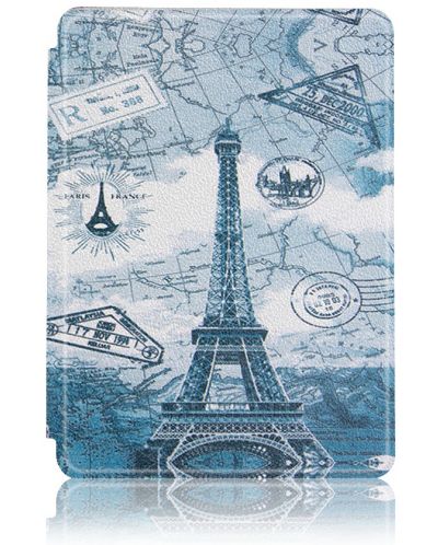 Калъф Garv - Slim, за Kindle 2022, Eiffel Tower - 1