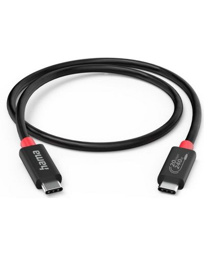 Кабел Hama - 200788, USB-C/USB-C, 2 m, черен - 1