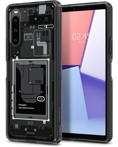 Калъф Spigen - Ultra Hybrid Zero One, Sony Xperia 10 V, черен - 1