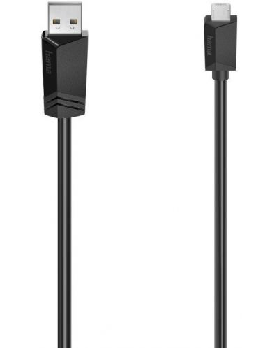 Кабел Hama - 78419, USB-A/Micro USB, 1.5 m, черен - 1