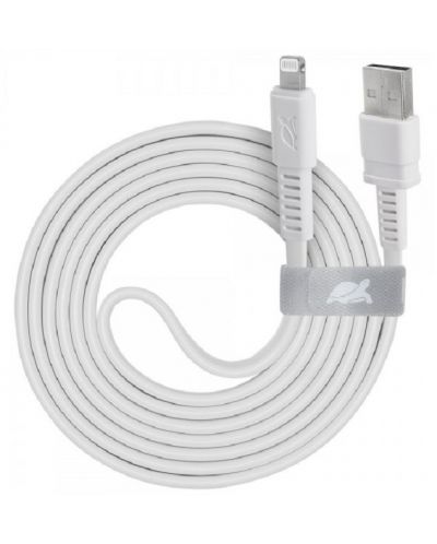 Кабел Rivacase - PS6008WT12, USB-A/Lighting, 1.2 m, бял - 1