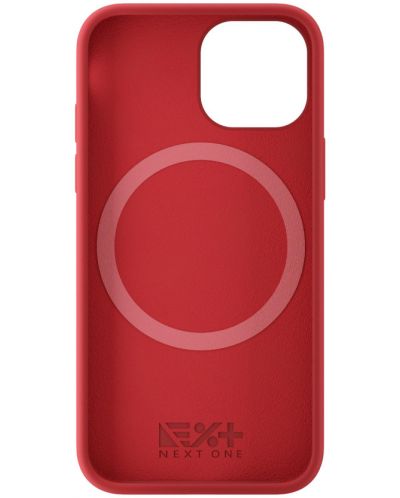 Калъф Next One - Silicon MagSafe, iPhone 13 mini, червен - 2