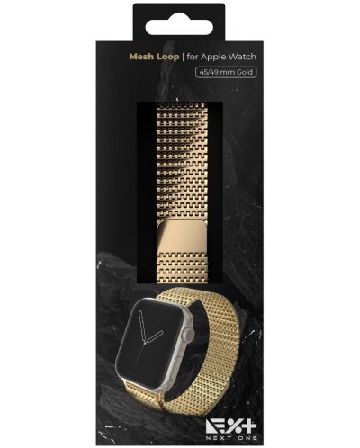 Каишка Next One - Mesh Loop, Apple Watch, 45/49 mm, Gold - 5