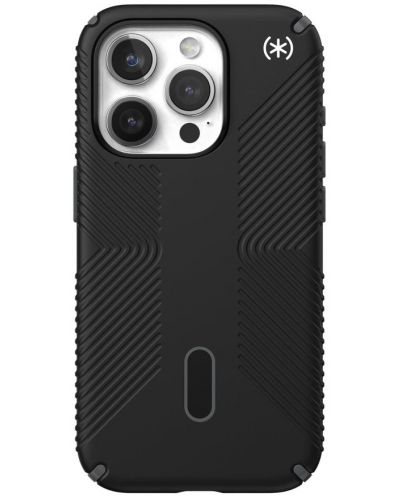 Калъф Speck - Presidio 2 Grip, iPhone 15 Pro, MagSafe ClickLock, черен - 1