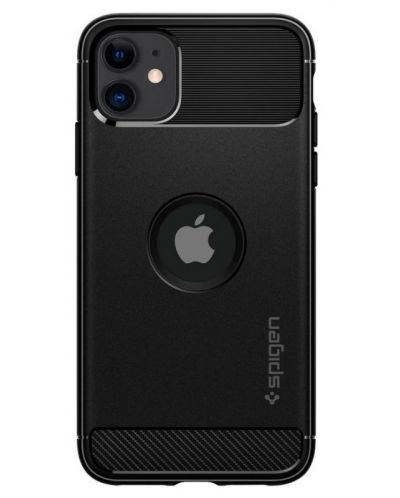 Калъф Spigen - Rugged Armor, iPhone 11, черен - 1